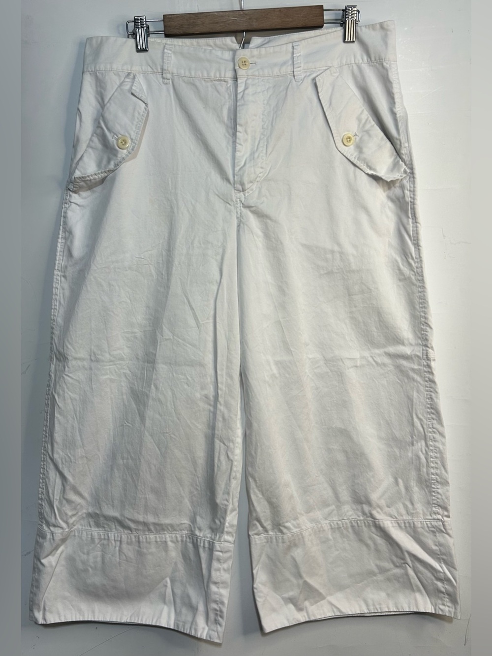 5 for $25🔥Lauren Ralph Lauren White Cotton Cropped Pants Size 12